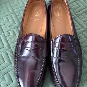 Cole Haan Men's Deep Burgundy Slip-On Loafers, size 12